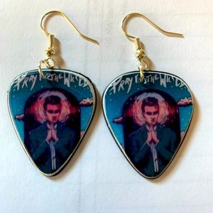 🔥PANIC! at the DISCO vinyl guitar pic earrings 🔥